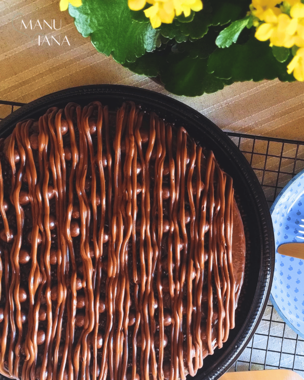 Bolo de brigadeiro com Nutella